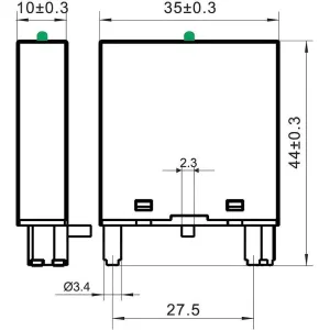 ДКС Модуль индикации и защиты, LED зелёный+Варистор (A1+), 24V AC/DC BIMD-LV1G DKC ДКС Модуль индикации и защиты, LED зелёный+Варистор (A1+), 24V AC/DC BIMD-LV1G DKC