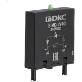 ДКС Модуль индикации и защиты, LED зелёный+Варистор (A1+), 240V AC/DC BIMD-LV4G DKC