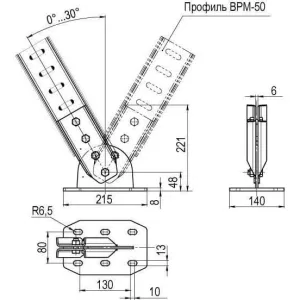 ДКС Крепление к потолку для I-образного профиля BPM-50шарнирное,горячеоцинкованное BSF5002HDZ DKC ДКС Крепление к потолку для I-образного профиля BPM-50шарнирное,горячеоцинкованное BSF5002HDZ DKC