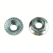 ДКС Гайка с насечкой, препятствующей откручиванию М10, нерж. сталь А2, DIN6923 CM101000INOX DKC