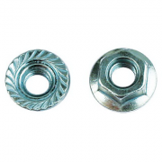 ДКС Гайка с насечкой, препятствующей откручиванию М12, нерж. сталь А2, DIN6923 CM101200INOX DKC