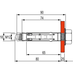 ДКС Стандартный анкер М12 CM421274 DKC ДКС Стандартный анкер М12 CM421274 DKC