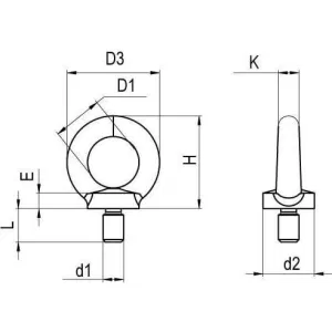 ДКС Рым-болт M12 CM610064 DKC ДКС Рым-болт M12 CM610064 DKC