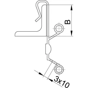 ДКС Крепеж для хомута к балке 1,5-5 мм верт.монт. CM619005 DKC ДКС Крепеж для хомута к балке 1,5-5 мм верт.монт. CM619005 DKC