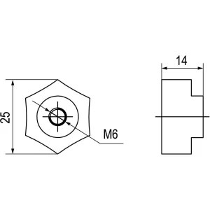 ДКС Пластиковая гайка CMDC4 DKC ДКС Пластиковая гайка CMDC4 DKC