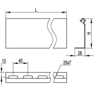 ДКС Divider h. 100 mt3 DKC 36510 ДКС Divider h. 100 mt3 DKC 36510
