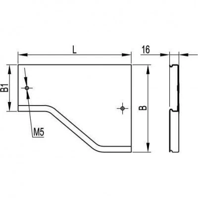 ДКС Cover for right-side RRD adapter 600x500 DKC Code:38034 ДКС Cover for right-side RRD adapter 600x500 DKC Code:38034