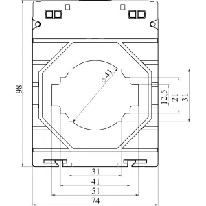 ДКС Трансформатор тока CT50 300/5А, класс точности-0.2, мощность -1ВА CT50-300-0.2-1 DKC ДКС Трансформатор тока CT50 300/5А, класс точности-0.2, мощность -1ВА CT50-300-0.2-1 DKC