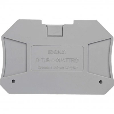 ДКС Изолятор торцевой для клемм TUR-2.5-QUATTRO D-TUR-2.5-QUATTRO DKC