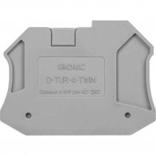 ДКС Изолятор торцевой для клемм TUR-2.5-TWIN D-TUR-2.5-TWIN DKC