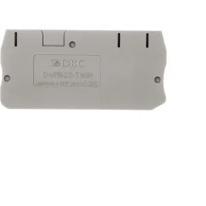 ДКС Изолятор торцевой для клеммы VPR-2.5-TWIN D-VPR-2.5-TWIN DKC ДКС Изолятор торцевой для клеммы VPR-2.5-TWIN D-VPR-2.5-TWIN DKC