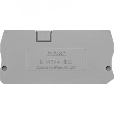 ДКС Изолятор торцевой для клемм VPR-4-HESI/MT D-VPR-4-HESI DKC ДКС Изолятор торцевой для клемм VPR-4-HESI/MT D-VPR-4-HESI DKC