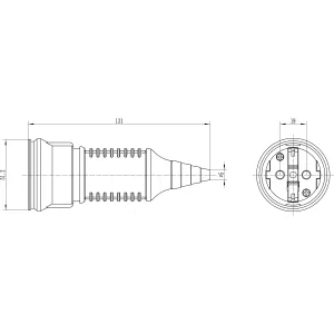 ДКС Розетка Schuko. CS IP54 16А 230В DIS1103160 DKC ДКС Розетка Schuko. CS IP54 16А 230В DIS1103160 DKC