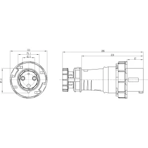 ДКС Вилка кабельная CP IP67 125A 2P+E 230В DIS21812533 DKC ДКС Вилка кабельная CP IP67 125A 2P+E 230В DIS21812533 DKC