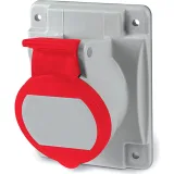 ДКС Розетка панельная с наклоном IP44 16А 3P+E 400В. Пружинный зажим. DIS4131666F DKC