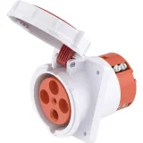 ДКС Розетка панельная с наклоном PAS IP67 125A 3P+E 400В DIS41512566 DKC