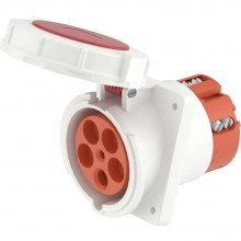 ДКС Розетка панельная с наклоном PAS IP67 63A 3P+E+N 400В DIS4156367 DKC