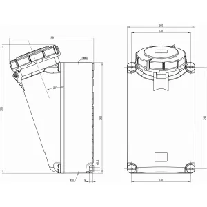 ДКС Розетка настенная WS IP67 125A 3P+E+N 400В DIS51512557 DKC ДКС Розетка настенная WS IP67 125A 3P+E+N 400В DIS51512557 DKC