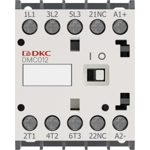 ДКС Миниконтактор YON DMC012 12A 5,5кВт AC3 3P кат. 380В AC 1НО DMC012-3C10A380 DKC ДКС Миниконтактор YON DMC012 12A 5,5кВт AC3 3P кат. 380В AC 1НО DMC012-3C10A380 DKC