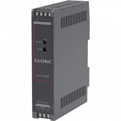 ДКС Источник питания "ECO POWER", однофазный, 75Вт, 24В DPSL075W24V DKC ДКС Источник питания "ECO POWER", однофазный, 75Вт, 24В DPSL075W24V DKC