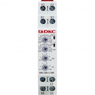 ДКС Реле контроля тока, тип DRC, 0.05-0.5А, конфигурация контакта 1CO, 24-240 AC/DC DRC-C05-1-240 DKC ДКС Реле контроля тока, тип DRC, 0.05-0.5А, конфигурация контакта 1CO, 24-240 AC/DC DRC-C05-1-240 DKC