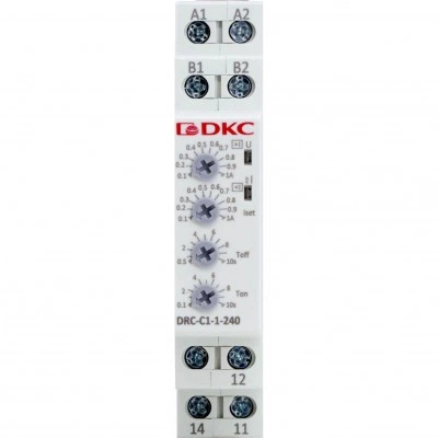 ДКС Реле контроля тока, тип DRC, 0.1-1А, конфигурация контакта 1CO, 24-240 AC/DC DRC-C1-1-240 DKC ДКС Реле контроля тока, тип DRC, 0.1-1А, конфигурация контакта 1CO, 24-240 AC/DC DRC-C1-1-240 DKC