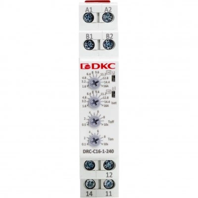 ДКС Реле контроля тока, тип DRC, 1.6-16А, конфигурация контакта 1CO, 24-240 AC/DC DRC-C16-1-240 DKC ДКС Реле контроля тока, тип DRC, 1.6-16А, конфигурация контакта 1CO, 24-240 AC/DC DRC-C16-1-240 DKC