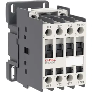 ДКС Магнитный контактор YON DSC009 9A 4кВт AC3 3P кат.24В AC 1НО DSC009-3C10A024 DKC ДКС Магнитный контактор YON DSC009 9A 4кВт AC3 3P кат.24В AC 1НО DSC009-3C10A024 DKC