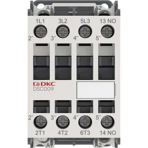 ДКС Магнитный контактор YON DSC009 9A 4кВт AC3 3P кат.220В AC 1НО DSC009-3C10A230 DKC ДКС Магнитный контактор YON DSC009 9A 4кВт AC3 3P кат.220В AC 1НО DSC009-3C10A230 DKC