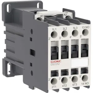 ДКС Магнитный контактор YON DSC012 12A 5,5кВт AC3 3P кат.24В DC 1НО DSC012-3C10D024 DKC ДКС Магнитный контактор YON DSC012 12A 5,5кВт AC3 3P кат.24В DC 1НО DSC012-3C10D024 DKC