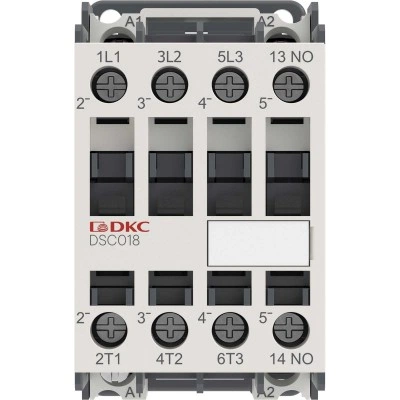 ДКС Магнитный контактор YON DSC018 18A 7,5кВт AC3 3P кат.48В AC 1НО DSC018-3C10A048 DKC ДКС Магнитный контактор YON DSC018 18A 7,5кВт AC3 3P кат.48В AC 1НО DSC018-3C10A048 DKC