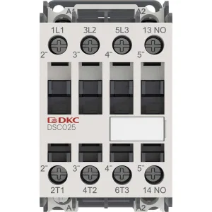 ДКС Магнитный контактор YON DSC025 25A 12,5кВт AC3 3P кат.48В AC 1НО DSC025-3C10A048 DKC ДКС Магнитный контактор YON DSC025 25A 12,5кВт AC3 3P кат.48В AC 1НО DSC025-3C10A048 DKC