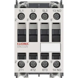 ДКС Магнитный контактор YON DSC025 25A 12,5кВт AC3 3P кат.110В DC 1НО DSC025-3C10D110 DKC ДКС Магнитный контактор YON DSC025 25A 12,5кВт AC3 3P кат.110В DC 1НО DSC025-3C10D110 DKC