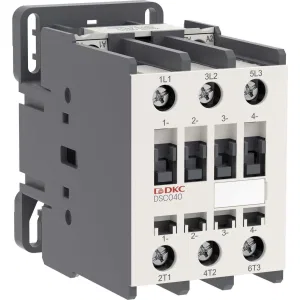 ДКС Магнитный контактор YON DSC040 40A 18,5кВт AC3 3P кат.220В AC DSC040-3C00A230 DKC ДКС Магнитный контактор YON DSC040 40A 18,5кВт AC3 3P кат.220В AC DSC040-3C00A230 DKC