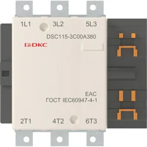 ДКС Магнитный контактор DSC115-3C00A380 115А 55кВт (AC3) кат 380В AC DSC115-3C00A380 DKC ДКС Магнитный контактор DSC115-3C00A380 115А 55кВт (AC3) кат 380В AC DSC115-3C00A380 DKC