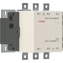 ДКС Магнитный контактор DSC185-3C00A380 185А 90кВт (AC3)  кат 380В AC DSC185-3C00A380 DKC