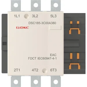 ДКС Магнитный контактор DSC185-3C00A380 185А 90кВт (AC3) кат 380В AC DSC185-3C00A380 DKC ДКС Магнитный контактор DSC185-3C00A380 185А 90кВт (AC3) кат 380В AC DSC185-3C00A380 DKC