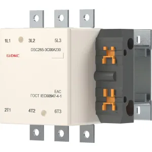 ДКС Магнитный контактор DSC265-3C00A230 265А 130кВт (AC3) кат 220В AC DSC265-3C00A230 DKC ДКС Магнитный контактор DSC265-3C00A230 265А 130кВт (AC3) кат 220В AC DSC265-3C00A230 DKC