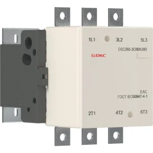 ДКС Магнитный контактор DSC265-3C00A380 265А 130кВт (AC3) кат 380В AC DSC265-3C00A380 DKC ДКС Магнитный контактор DSC265-3C00A380 265А 130кВт (AC3) кат 380В AC DSC265-3C00A380 DKC