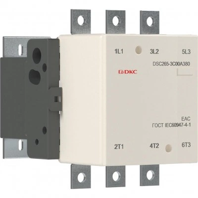 ДКС Магнитный контактор DSC265-3C00A380 265А 130кВт (AC3)  кат 380В AC DSC265-3C00A380 DKC