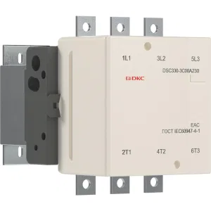 ДКС Магнитный контактор DSC330-3C00A230 330А 160кВт (AC3) кат 220В AC DSC330-3C00A230 DKC ДКС Магнитный контактор DSC330-3C00A230 330А 160кВт (AC3) кат 220В AC DSC330-3C00A230 DKC