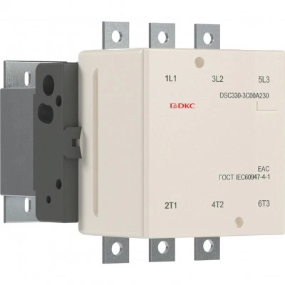 ДКС Магнитный контактор DSC330-3C00A230 330А 160кВт (AC3)  кат 220В AC DSC330-3C00A230 DKC