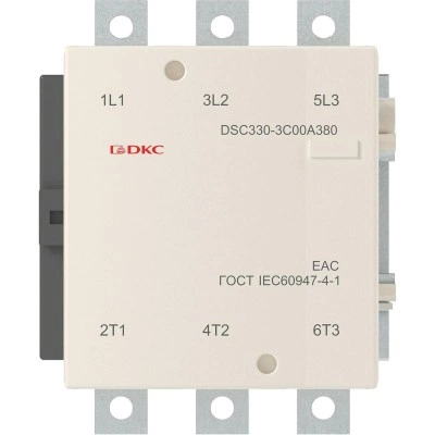ДКС Магнитный контактор DSC330-3C00A380 330А 160кВт (AC3) кат 380В AC DSC330-3C00A380 DKC ДКС Магнитный контактор DSC330-3C00A380 330А 160кВт (AC3) кат 380В AC DSC330-3C00A380 DKC