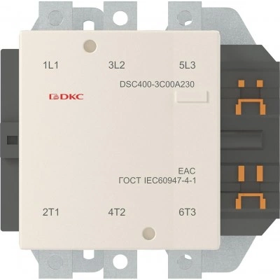 ДКС Магнитный контактор DSC400-3C00A230 400А 200кВт (AC3) кат 220В AC DSC400-3C00A230 DKC ДКС Магнитный контактор DSC400-3C00A230 400А 200кВт (AC3) кат 220В AC DSC400-3C00A230 DKC