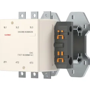 ДКС Магнитный контактор DSC400-3C00A230 400А 200кВт (AC3) кат 220В AC DSC400-3C00A230 DKC ДКС Магнитный контактор DSC400-3C00A230 400А 200кВт (AC3) кат 220В AC DSC400-3C00A230 DKC