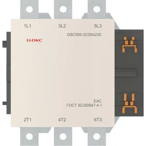 ДКС Магнитный контактор DSC500-3C00A230 500А 250кВт (AC3) кат 220В AC DSC500-3C00A230 DKC ДКС Магнитный контактор DSC500-3C00A230 500А 250кВт (AC3) кат 220В AC DSC500-3C00A230 DKC