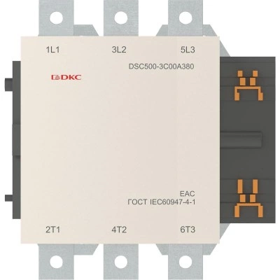 ДКС Магнитный контактор DSC500-3C00A380 500А 250кВт (AC3) кат 380В AC DSC500-3C00A380 DKC ДКС Магнитный контактор DSC500-3C00A380 500А 250кВт (AC3) кат 380В AC DSC500-3C00A380 DKC