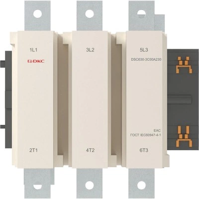 ДКС Магнитный контактор DSC630-3C00A230 630А 335кВт (AC3) кат 220В AC DSC630-3C00A230 DKC ДКС Магнитный контактор DSC630-3C00A230 630А 335кВт (AC3) кат 220В AC DSC630-3C00A230 DKC