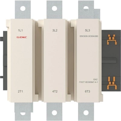 ДКС Магнитный контактор DSC630-3C00A380 630А 335кВт (AC3) кат 380В AC DSC630-3C00A380 DKC ДКС Магнитный контактор DSC630-3C00A380 630А 335кВт (AC3) кат 380В AC DSC630-3C00A380 DKC
