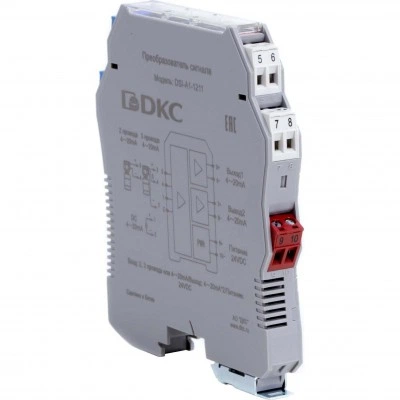 ДКС Преобразователь сигнала DSI, 1 вход 4…20 мА, 2 выхода 4…20 мА DSI-A1-1211 DKC